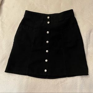 H&M Divided Snap Suede Skirt